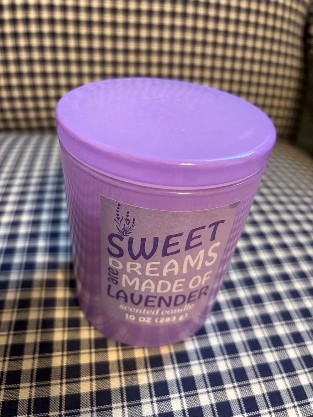 Lavender Sweet Dreams Scented Candle - Purple